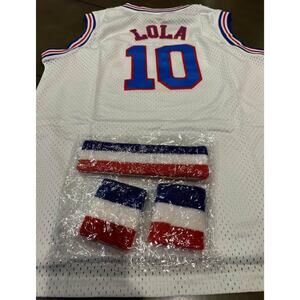 new: Youth‎ Lola Tune Squad Jersey #10 & headband/wrist bands YM